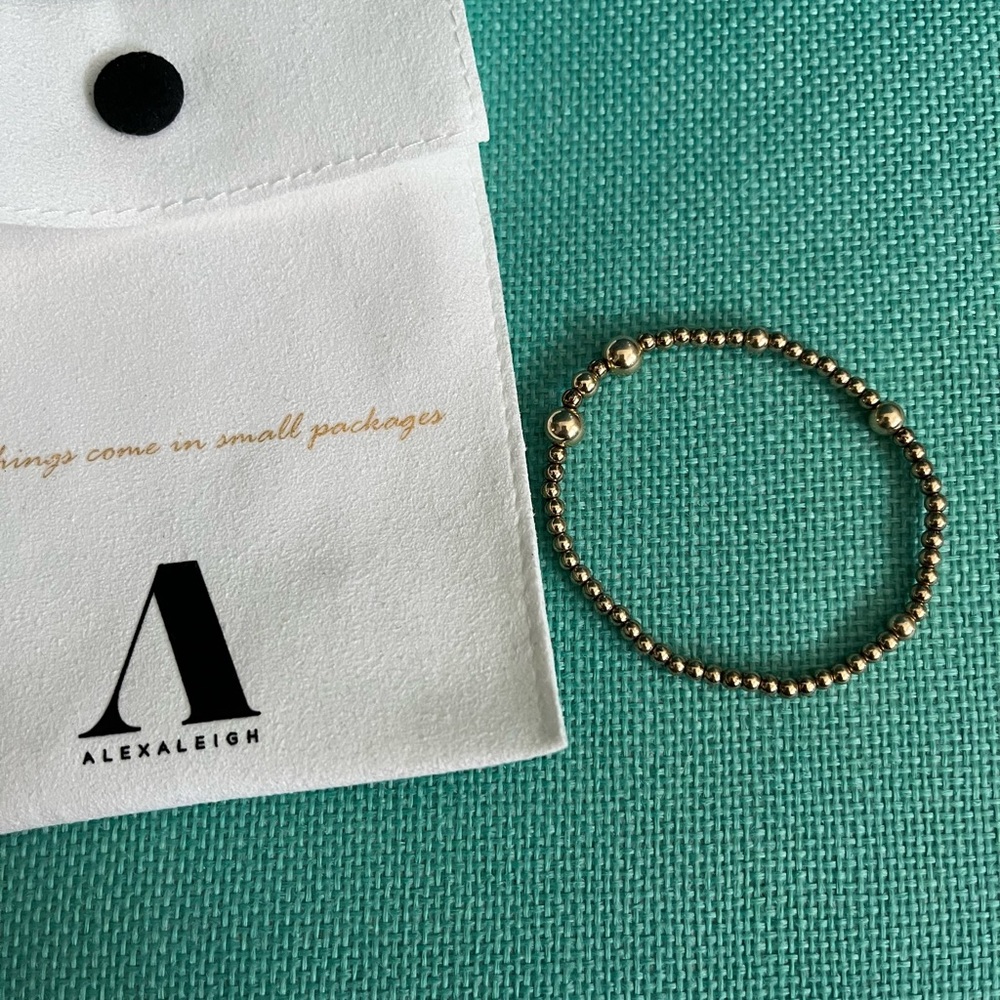 Alexa Leigh Gold Filled Multi Ball Bracelet - Picture 2 of 5